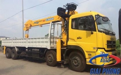 Báo giá xe tải 4 chân Dongfeng L315 gắn cẩu 10 tấn Soosan SCS1015LS